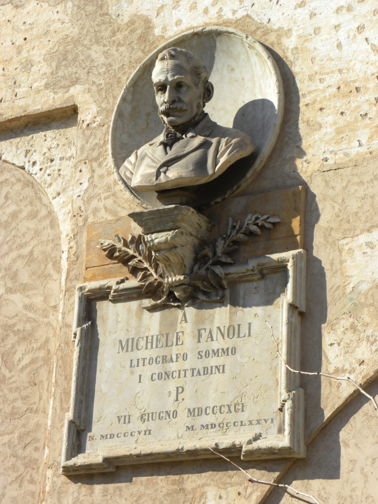 Cittadella, palazzo della loggia, busto fanoli